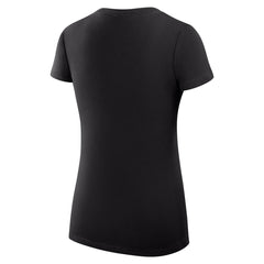 San Antonio Spurs G-III 4Her by Carl Banks Women's Super-Slim Fit Lightweight Large City Logo V-Neck T-Shirt Black - NBA