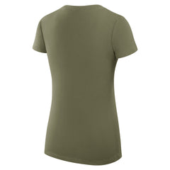 Milwaukee Bucks G-III 4Her by Carl Banks Women's Super-Slim Fit Lightweight Large City Logo V-Neck T-Shirt Olive - NBA