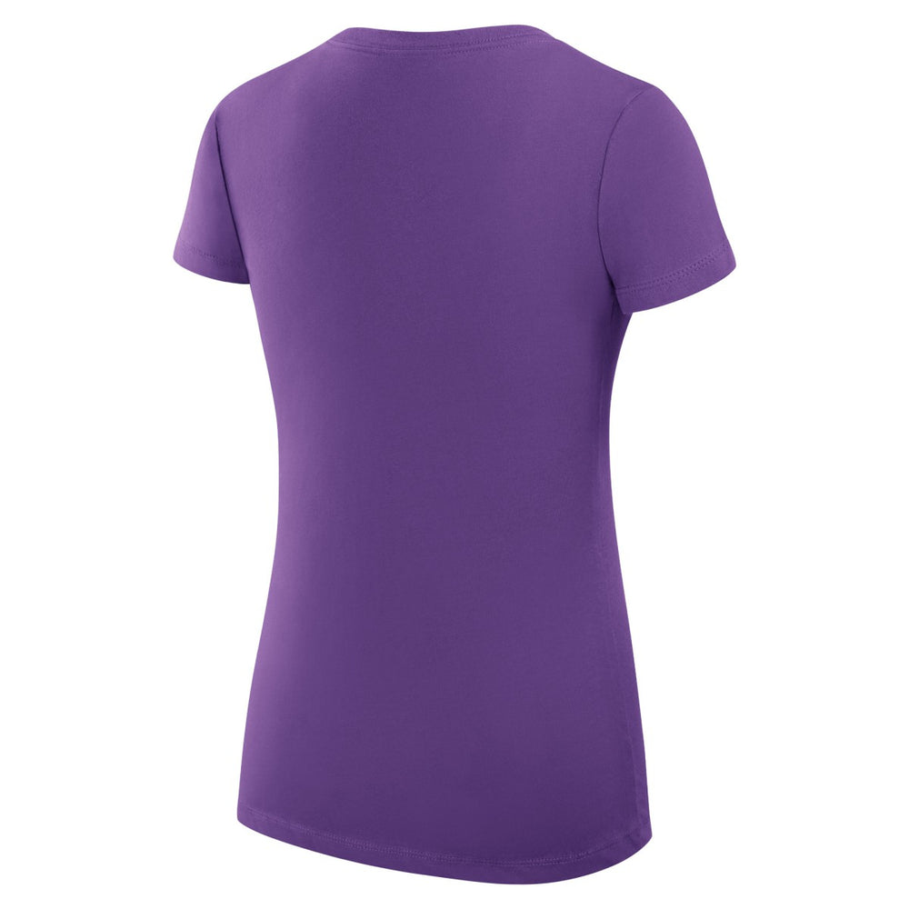 Sacramento Kings G-III 4Her by Carl Banks Women's Super-Slim Fit Lightweight Large City Logo V-Neck T-Shirt Purple - NBA