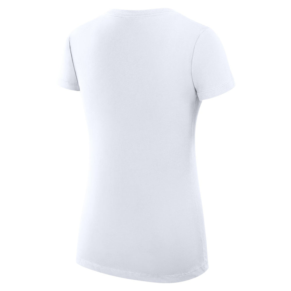 Oklahoma City Thunder G-III 4Her by Carl Banks Women's Super-Slim Fit Lightweight Large City Logo V-Neck T-Shirt White - NBA