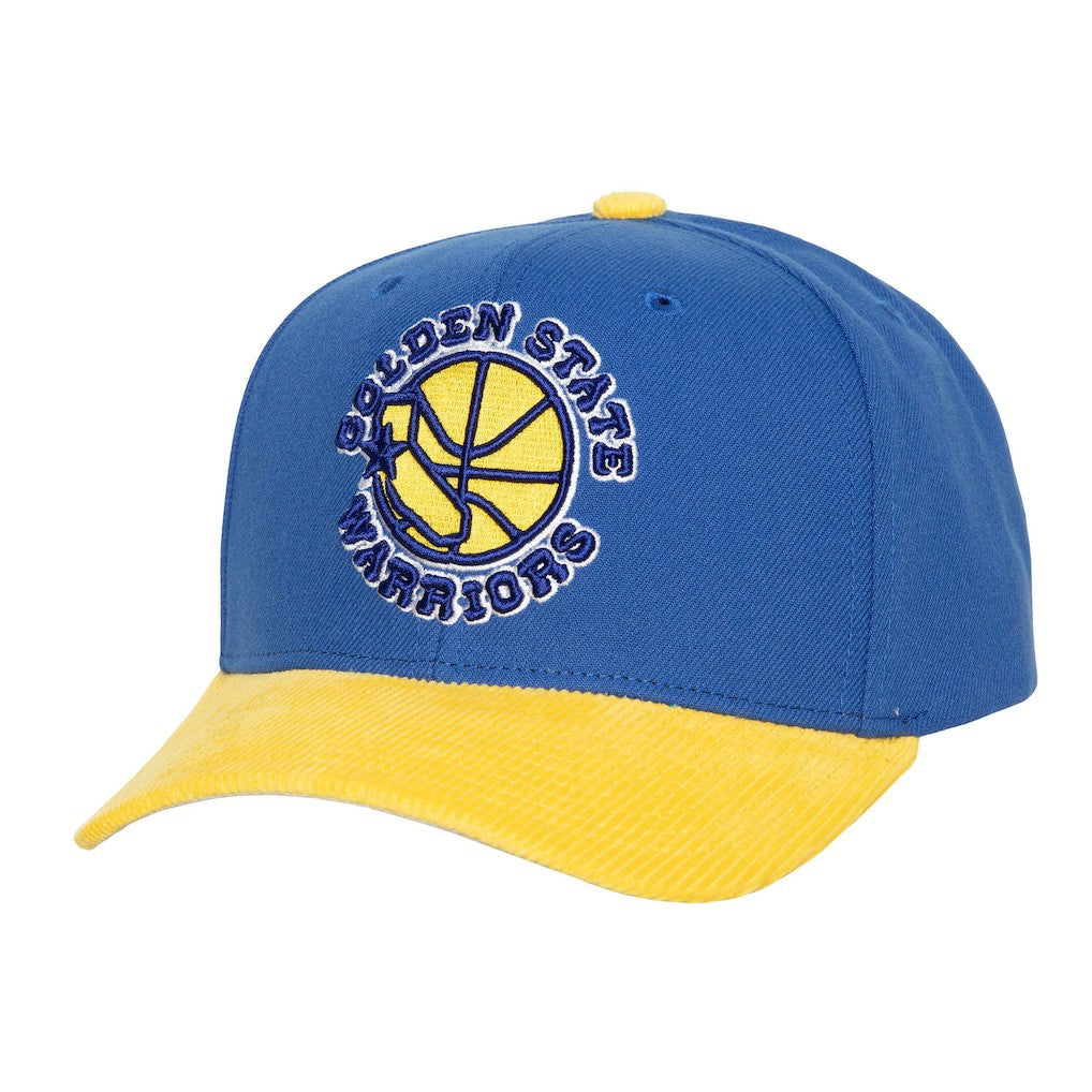 Golden State Warriors Corduroy Pro Crown Adjustable Hat Royal - NBA