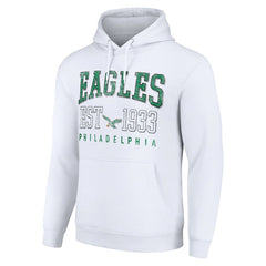 Philadelphia Eagles Starter Unisex Throwback Logo Pullover Hoodie White | NFL