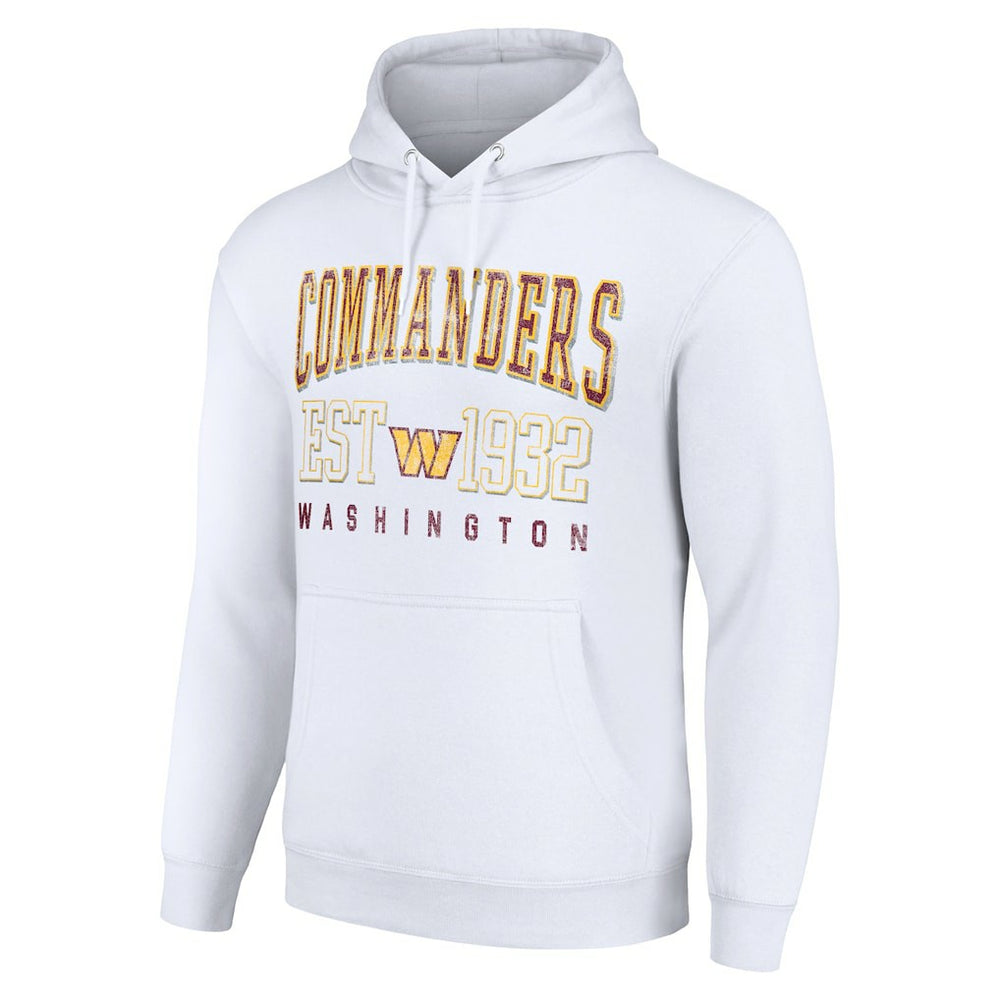 Washington Commanders Starter Unisex Throwback Logo Pullover Hoodie White | NFL