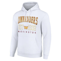 Washington Commanders Starter Unisex Throwback Logo Pullover Hoodie White | NFL