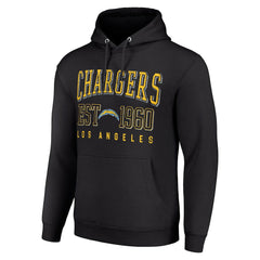 Los Angeles Chargers Starter Unisex Throwback Logo Pullover Hoodie Black | NFL