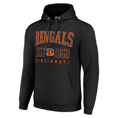 Cincinnati Bengals Starter Unisex Throwback Logo Pullover Hoodie Black | NFL