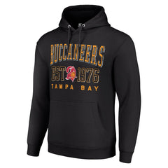 Tampa Bay Buccaneers Starter Unisex Throwback Logo Pullover Hoodie Black | NFL