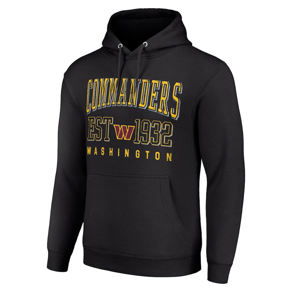 Washington Commanders Starter Unisex Throwback Logo Pullover Hoodie Black | NFL
