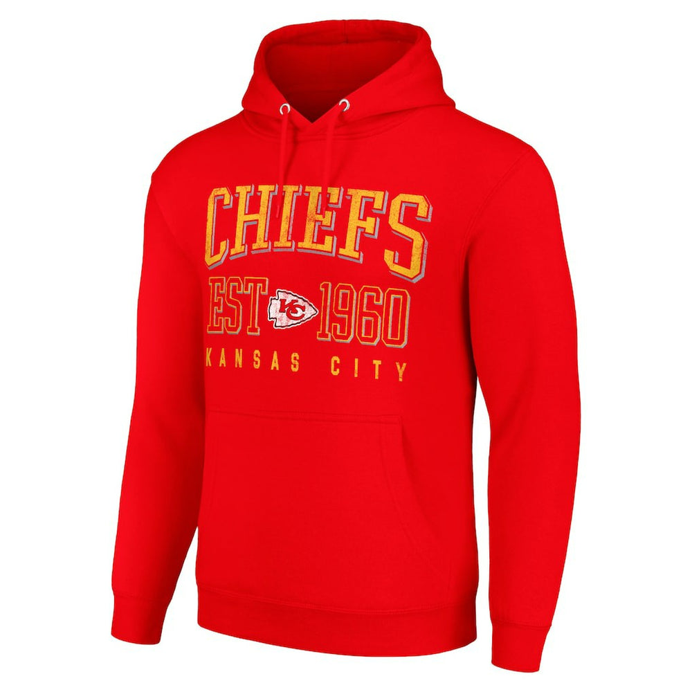Kansas City Chiefs Starter Unisex Throwback Logo Pullover Hoodie Red | NFL