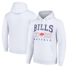 Buffalo Bills Starter Unisex Throwback Logo Pullover Hoodie White | NFL
