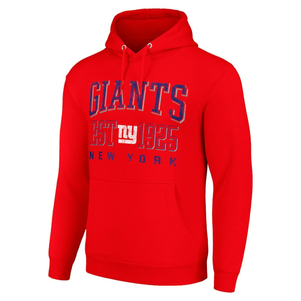 New York Giants Starter Unisex Throwback Logo Pullover Hoodie Red | NFL