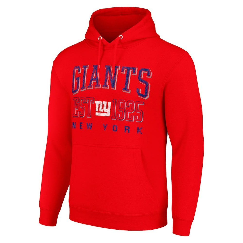 New York Giants Starter Unisex Throwback Logo Pullover Hoodie Red | NFL