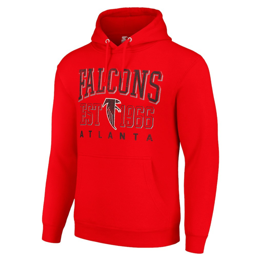Atlanta Falcons Starter Unisex Throwback Logo Pullover Hoodie Red | NFL