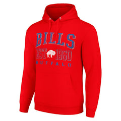 Buffalo Bills Starter Unisex Throwback Logo Pullover Hoodie Red | NFL