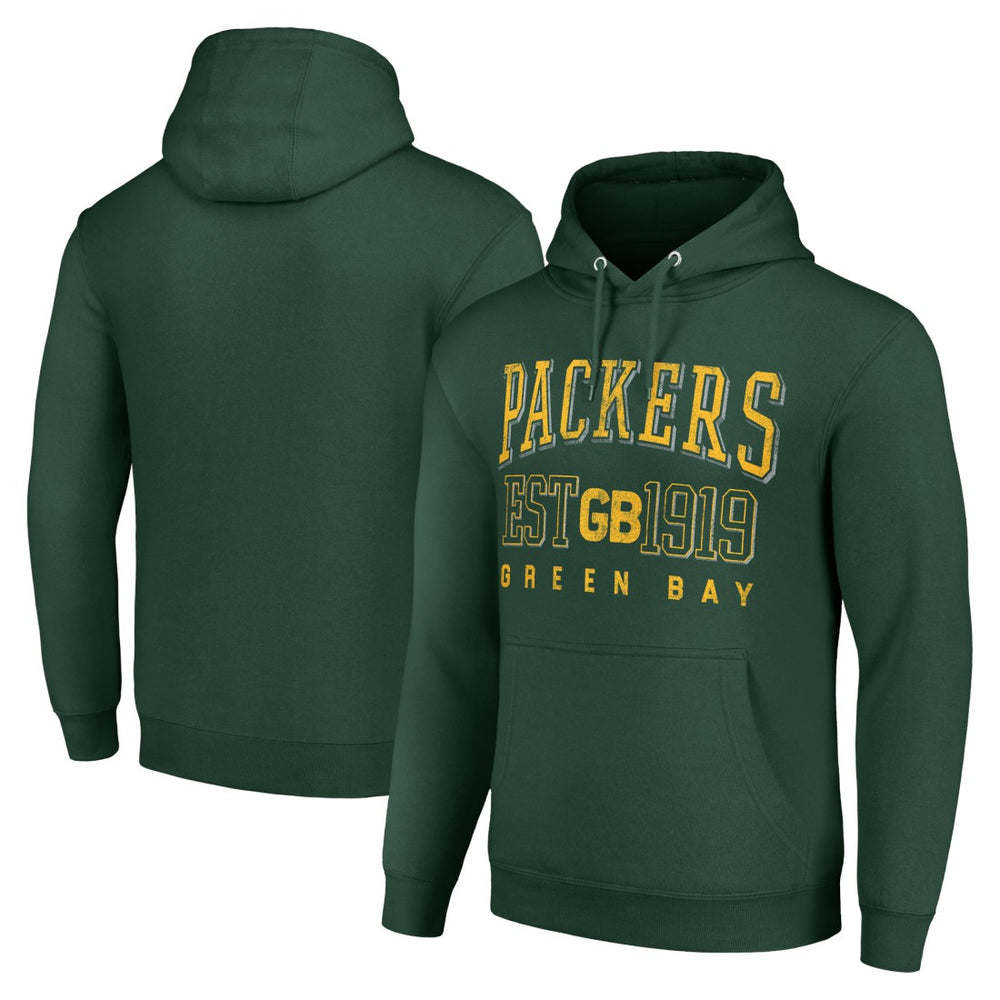 Green Bay Packers Starter Unisex Throwback Logo Pullover Hoodie Green | NFL