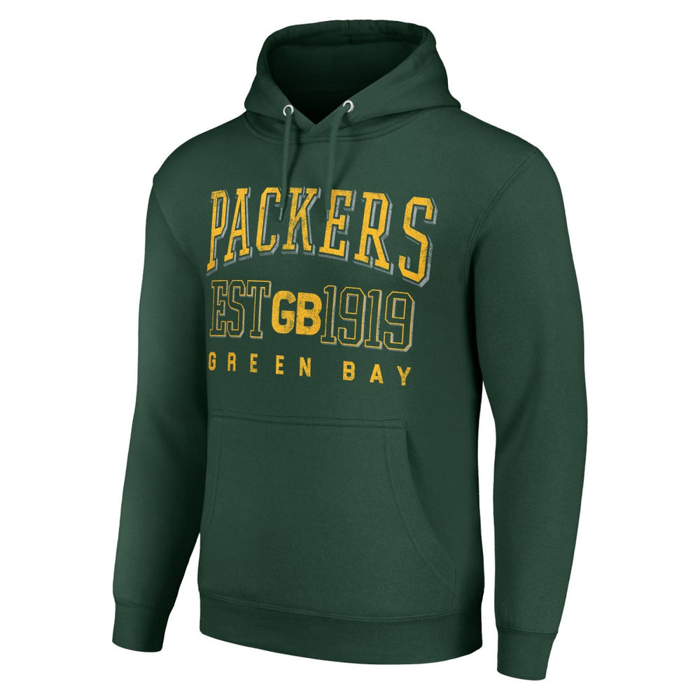 Green Bay Packers Starter Unisex Throwback Logo Pullover Hoodie Green | NFL