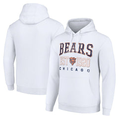 Chicago Bears Starter Unisex Throwback Logo Pullover Hoodie White | NFL