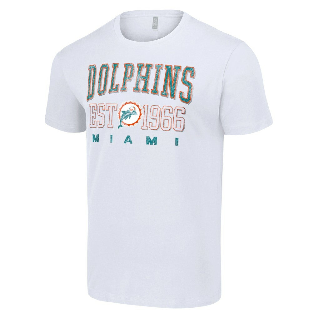 Miami Dolphins Starter Throwback Logo T-Shirt White | NFL