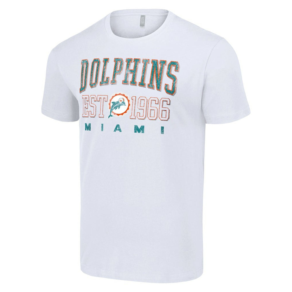 Miami Dolphins Starter Throwback Logo T-Shirt White | NFL