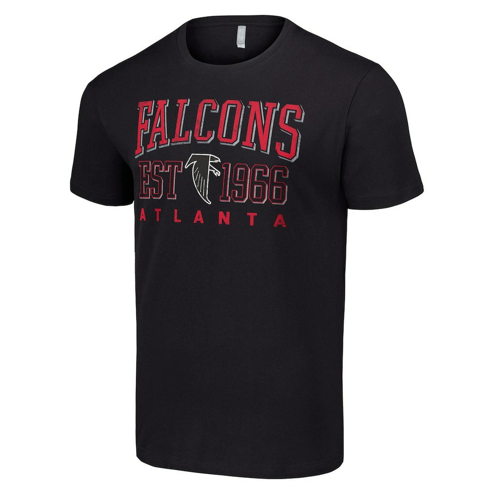 Atlanta Falcons Starter Throwback Logo T-Shirt Black | NFL