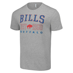 Buffalo Bills Starter Throwback Logo T-Shirt Heather Gray | NFL