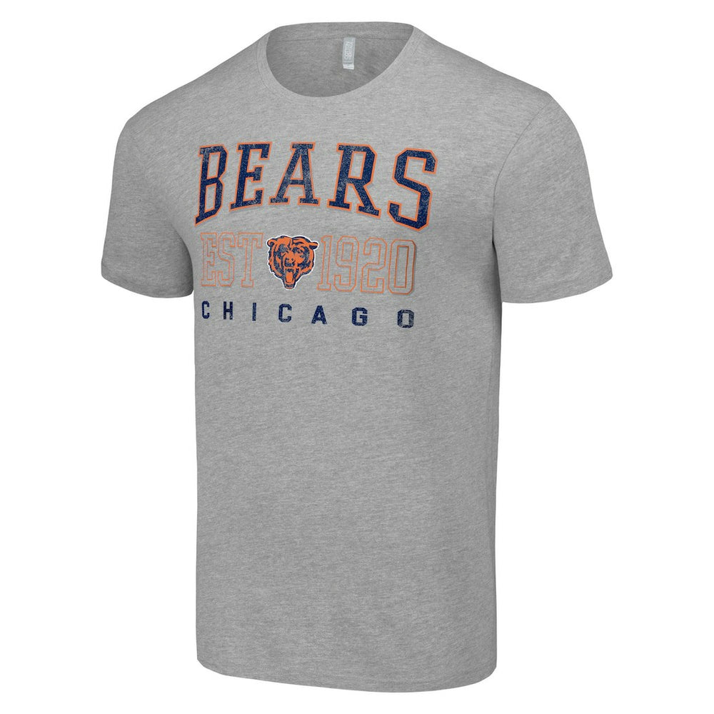 Chicago Bears Starter Throwback Logo T-Shirt Heather Gray | NFL