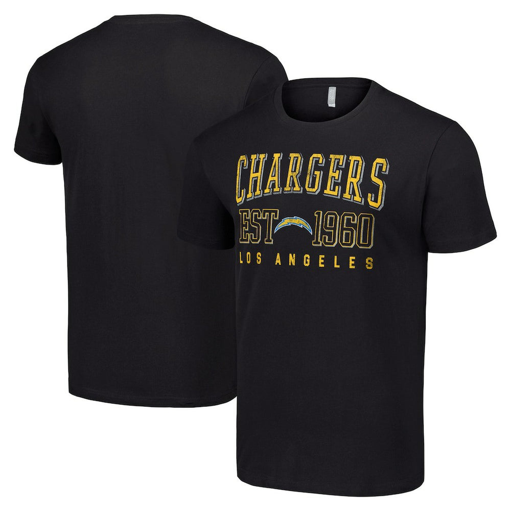 Los Angeles Chargers Starter Throwback Logo T-Shirt Black | NFL