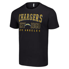 Los Angeles Chargers Starter Throwback Logo T-Shirt Black | NFL