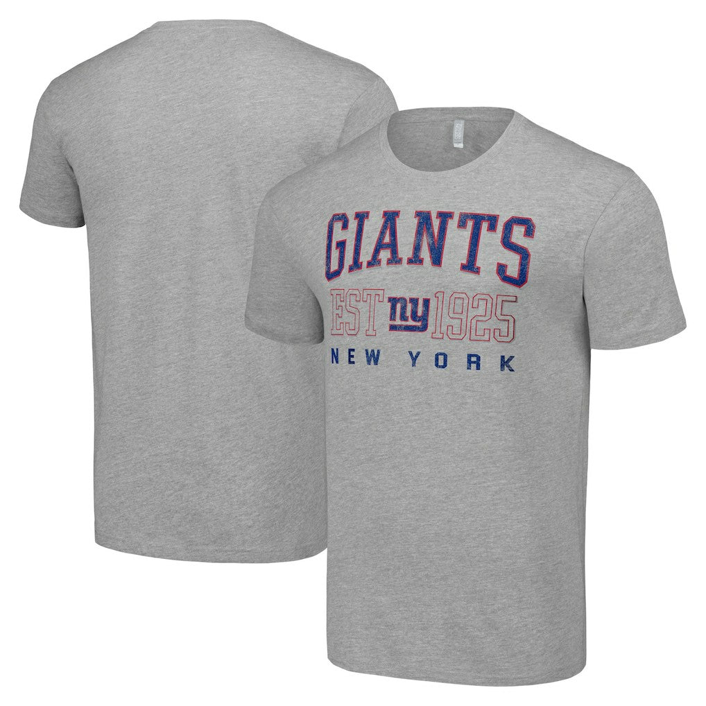 New York Giants Starter Throwback Logo T-Shirt Heather Gray | NFL