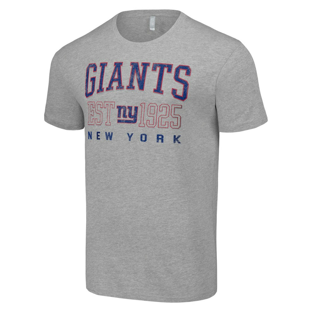 New York Giants Starter Throwback Logo T-Shirt Heather Gray | NFL