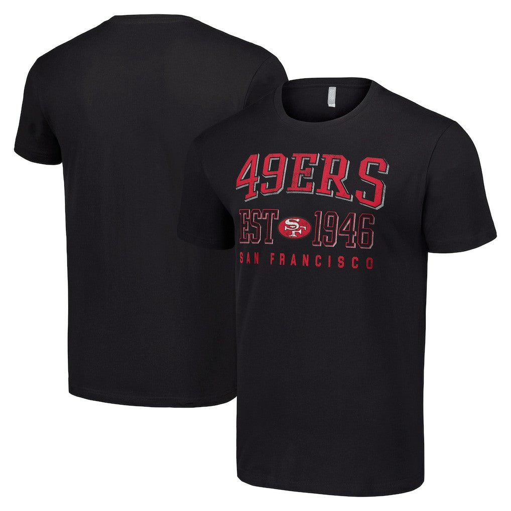 San Francisco 49ers Starter Throwback Logo T-Shirt Black | NFL