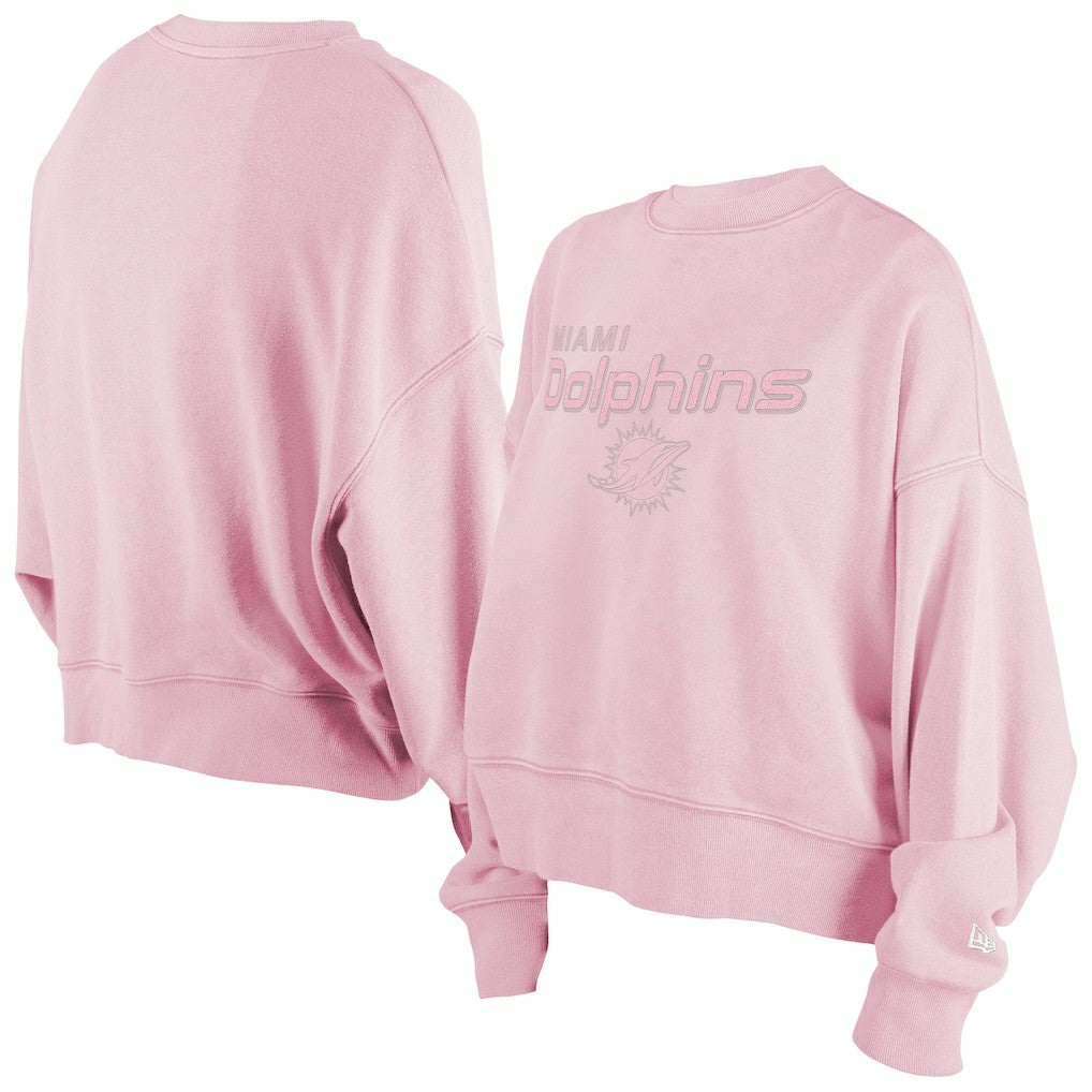 Miami Dolphins New Era Women's Cozy Pullover Sweatshirt Pink | NFL