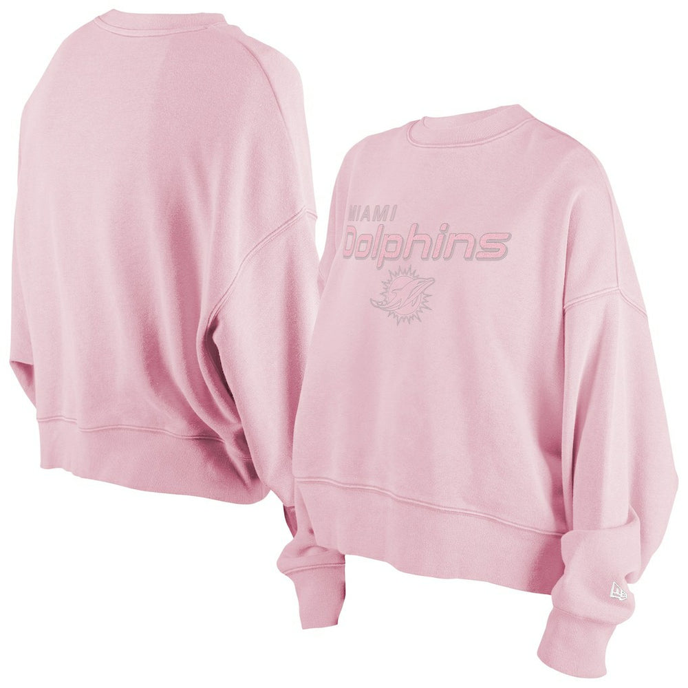 Miami Dolphins New Era Women's Cozy Pullover Sweatshirt Pink | NFL