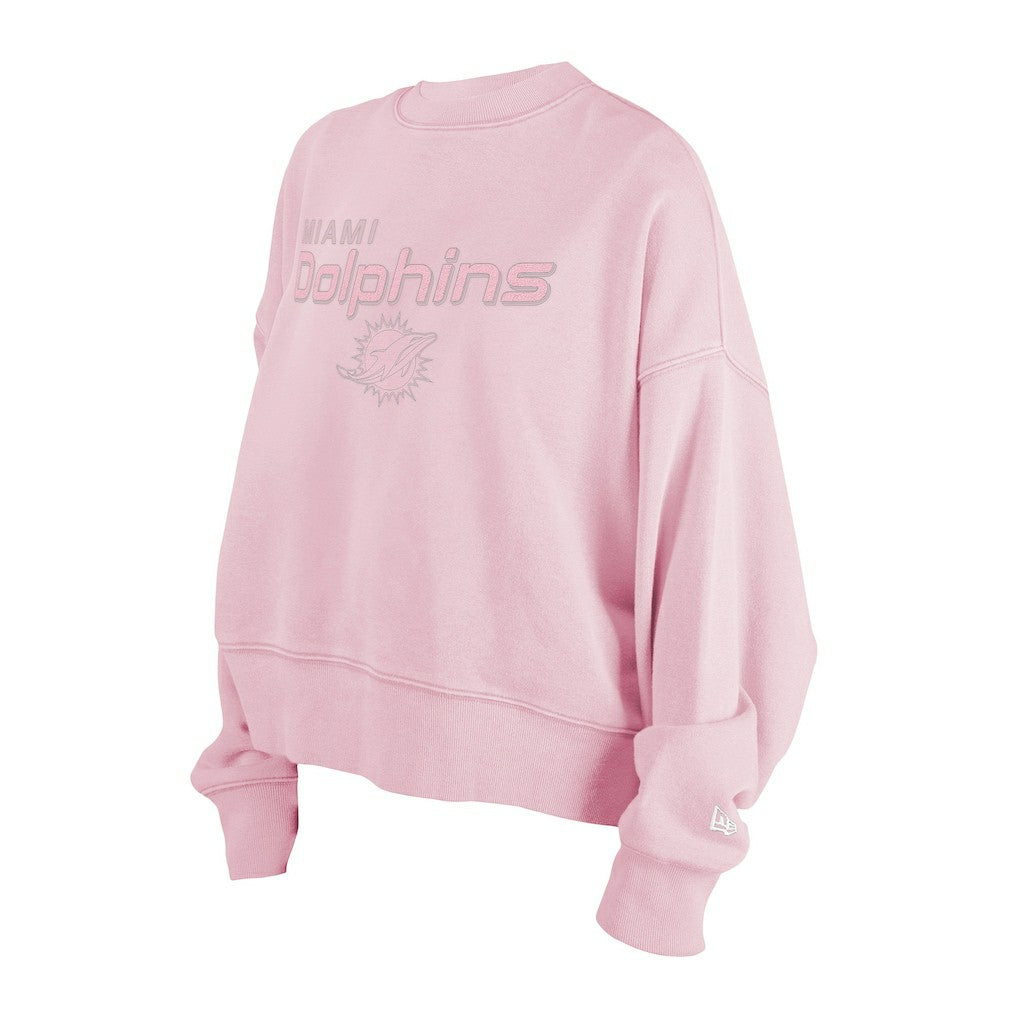 Miami Dolphins New Era Women's Cozy Pullover Sweatshirt Pink | NFL