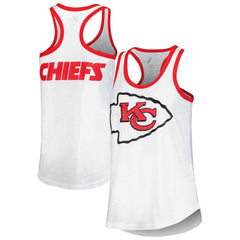 Kansas City Chiefs G-III 4Her by Carl Banks Women's Tater Racerback Tank Top White | NFL