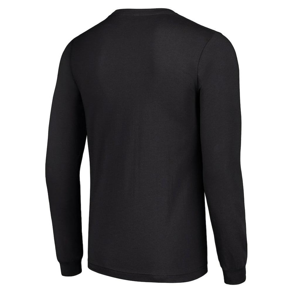 Miami Dolphins Starter Half Helmet Logo Long Sleeve T-Shirt Black | NFL