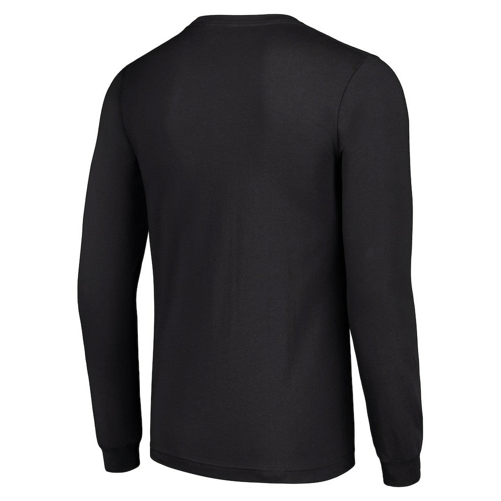 Washington Commanders Starter Half Helmet Logo Long Sleeve T-Shirt Black | NFL