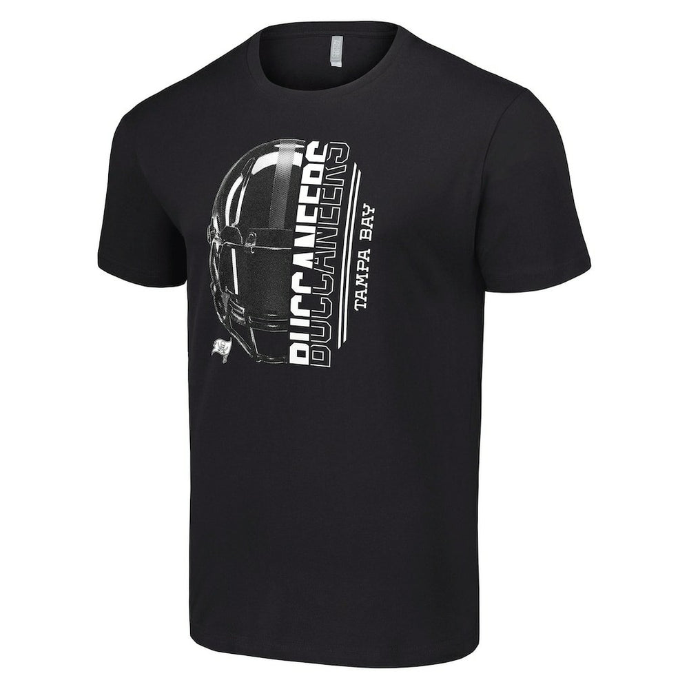 Tampa Bay Buccaneers Starter Half Helmet Logo T-Shirt Black | NFL