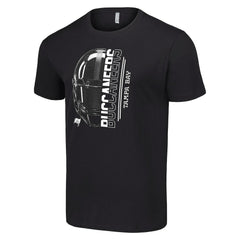 Tampa Bay Buccaneers Starter Half Helmet Logo T-Shirt Black | NFL