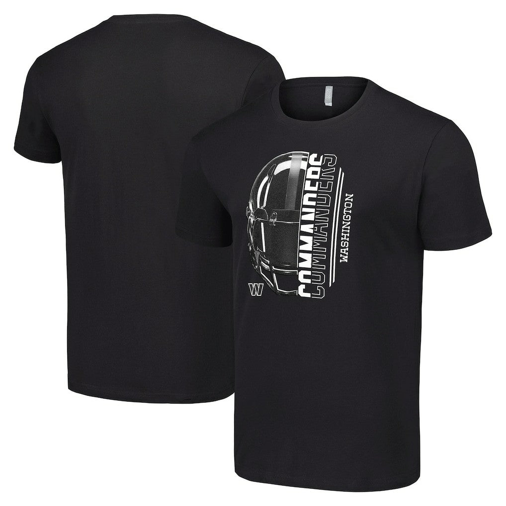 Washington Commanders Starter Half Helmet Logo T-Shirt Black | NFL