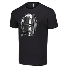 Washington Commanders Starter Half Helmet Logo T-Shirt Black | NFL