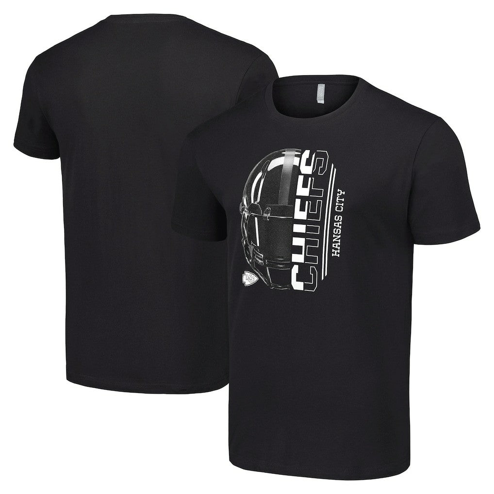 Kansas City Chiefs Starter Half Helmet Logo T-Shirt Black | NFL
