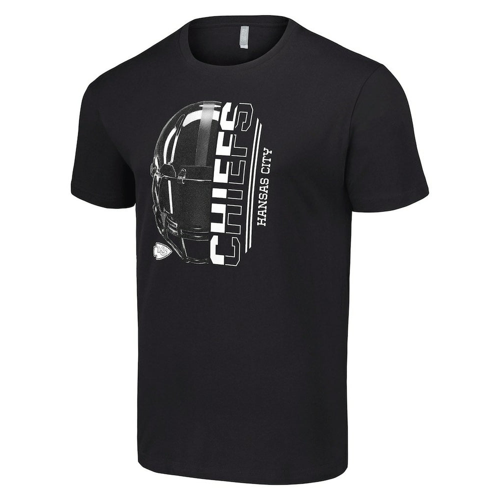 Kansas City Chiefs Starter Half Helmet Logo T-Shirt Black | NFL