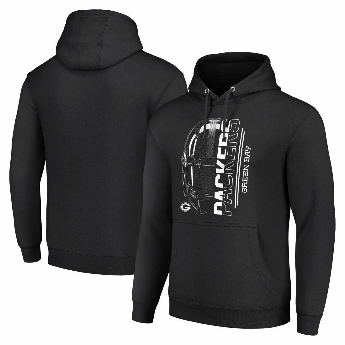 Green Bay Packers Starter Unisex Half Helmet Logo Pullover Hoodie Black | NFL