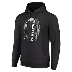 Baltimore Ravens Starter Unisex Half Helmet Logo Pullover Hoodie Black | NFL