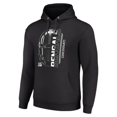 Cincinnati Bengals Starter Unisex Half Helmet Logo Pullover Hoodie Black | NFL