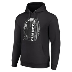 Los Angeles Chargers Starter Unisex Half Helmet Logo Pullover Hoodie Black | NFL
