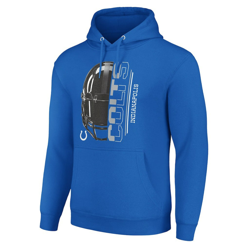 Indianapolis Colts Starter Unisex Half Helmet Logo Pullover Hoodie Royal | NFL