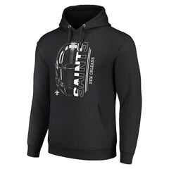 New Orleans Saints Starter Unisex Half Helmet Logo Pullover Hoodie Black | NFL
