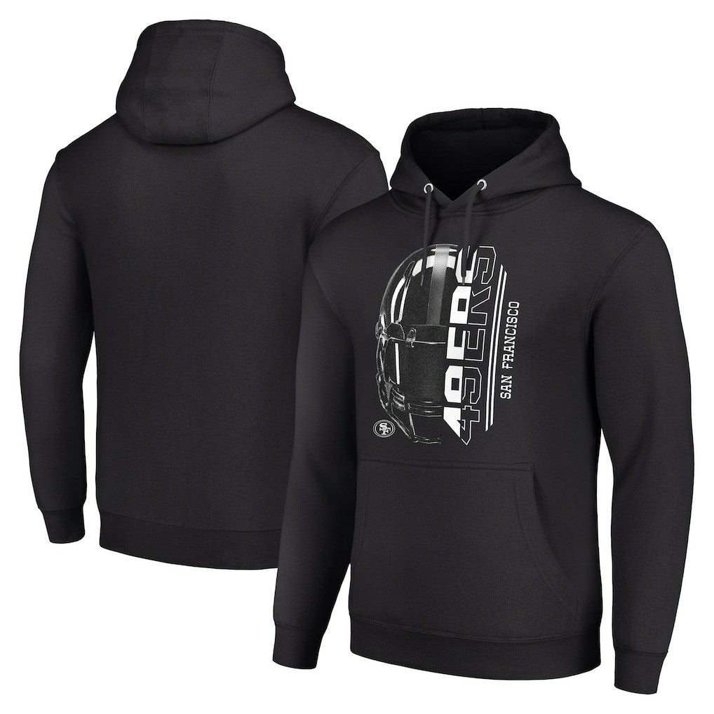 San Francisco 49ers Starter Unisex Half Helmet Logo Pullover Hoodie Black | NFL